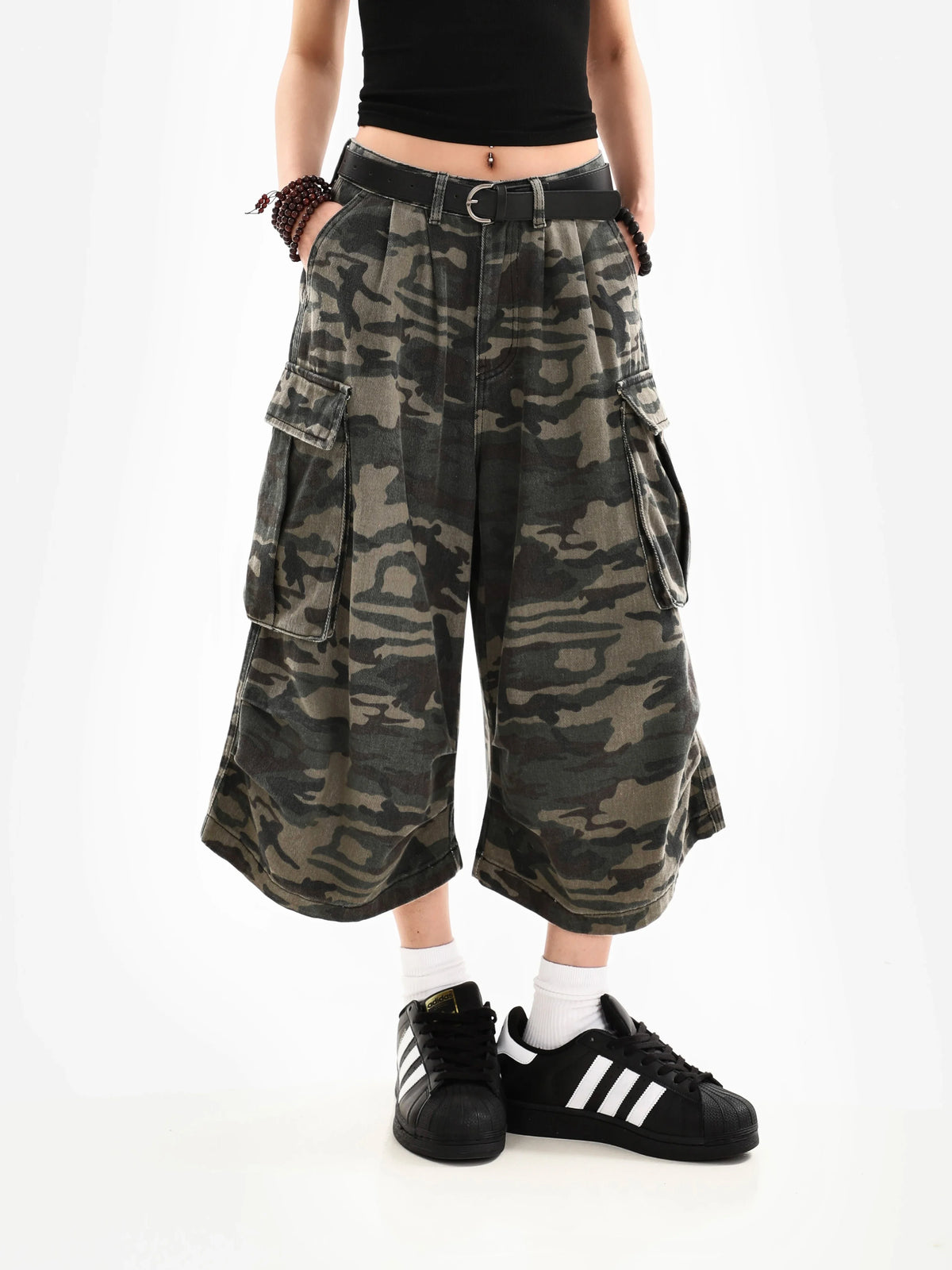 VILZSTUDIOS Camouflage Cargo Jorts