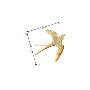 VILZSTUDIOS Stainless Steel Swallow Brooch