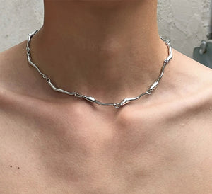 VILZSTUDIOS Men Luxury Titanium Steel Irregular Necklace