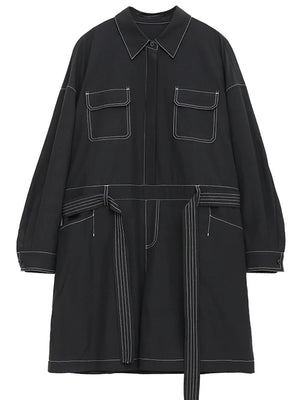 VILZSTUDIOS Black Stitch Casual Jumpsuit