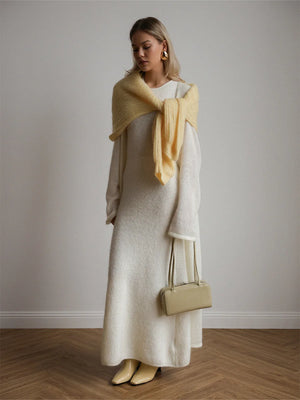 VILZSTUDIOS Elegant Knitted Sleeveless Maxi Dress