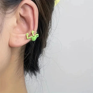 VILZSTUDIOS Creative Cute Frog Ear Cuff Clip Earrings