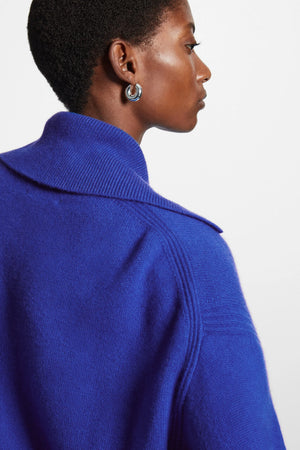 VILZSTUDIOS Casual Open Neck Wool Sweater