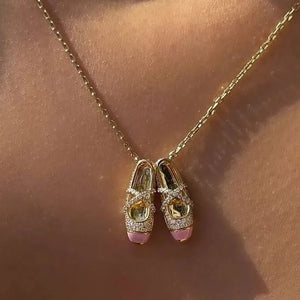 VILZSTUDIOS Ballerina Dance Shoes Pendant Necklace