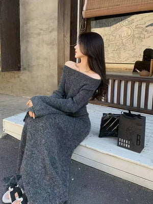 VILZSTUDIOS Stylish Knit Sweater and Skirt Set