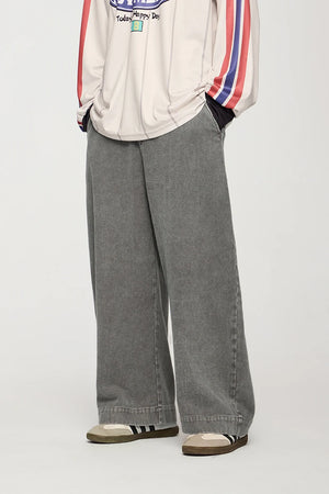 VILZSTUDIOS Vintage Loose Fit Washed American Pants