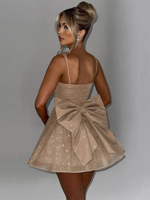 VILZSTUDIOS Sleek Backless Sexy Mini Dress