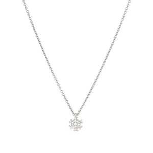 VILZSTUDIOS Delicate 925 Sterling Silver Snowflake Necklace