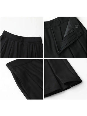 VILZSTUDIOS Chic Korean Casual High Waist Pants