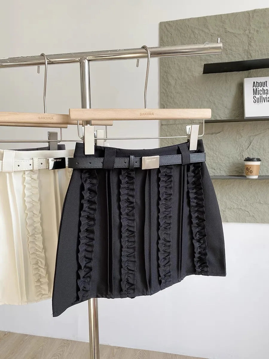 VILZSTUDIOS Chic Wood Edge Commuting Skirt Spring/Summer