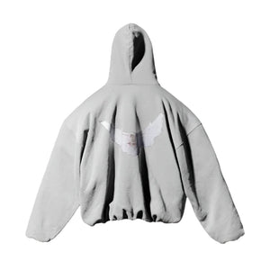 VILZSTUDIOS Oversized Dove Print Hoodie