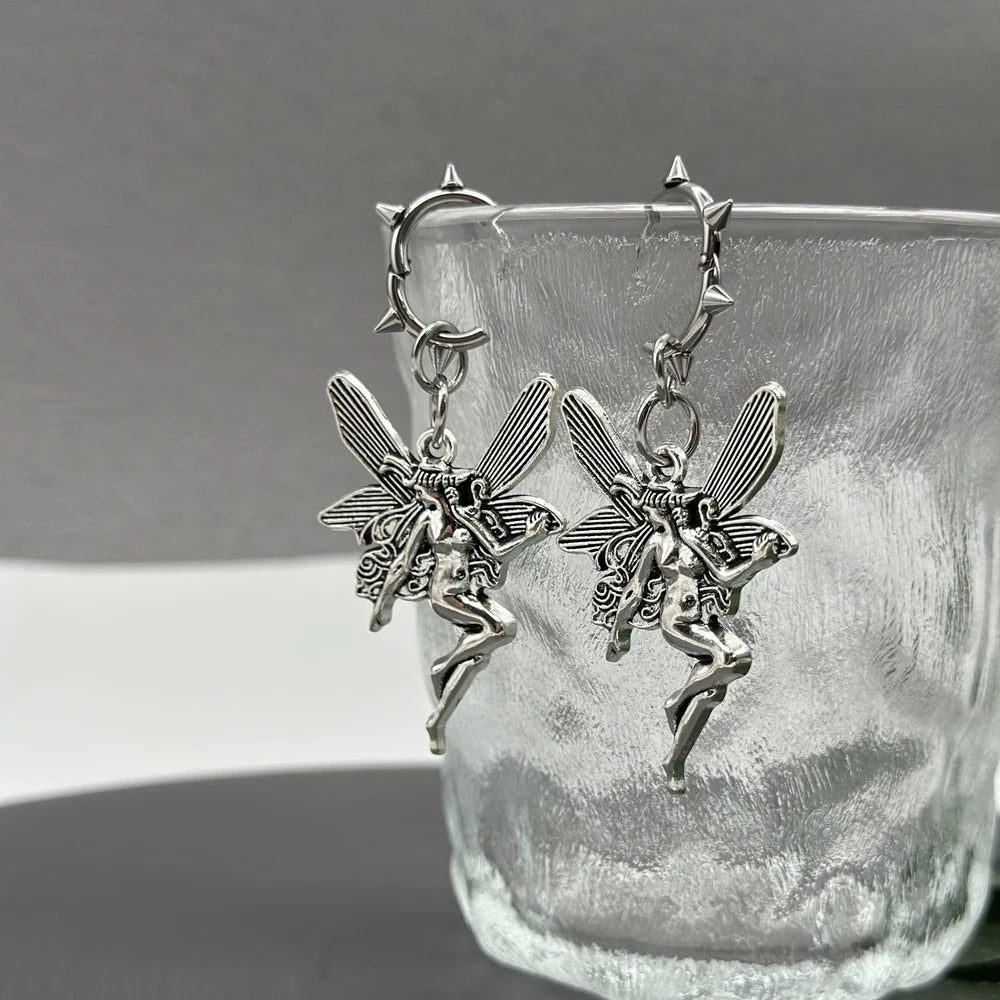 VILZSTUDIOS Aesthetic Gothic Vintage Butterfly Drop Earrings