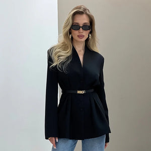 VILZSTUDIOS Elegant V-Neck Blazer