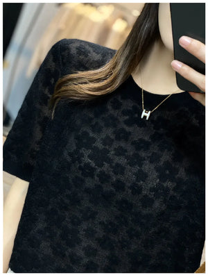 VILZSTUDIOS French Elegant Knit T-Shirt