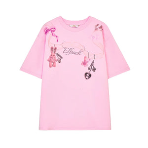VILZSTUDIOS Cool Printed Short Sleeved T-Shirt