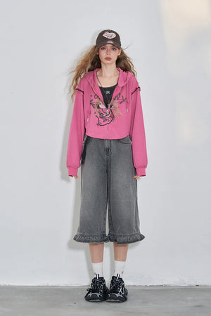 VILZSTUDIOS Original Graphic Cropped Hoodie