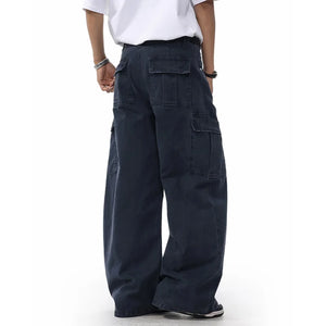 VILZSTUDIOS Loose Casual Pure Cotton Cargo Pants