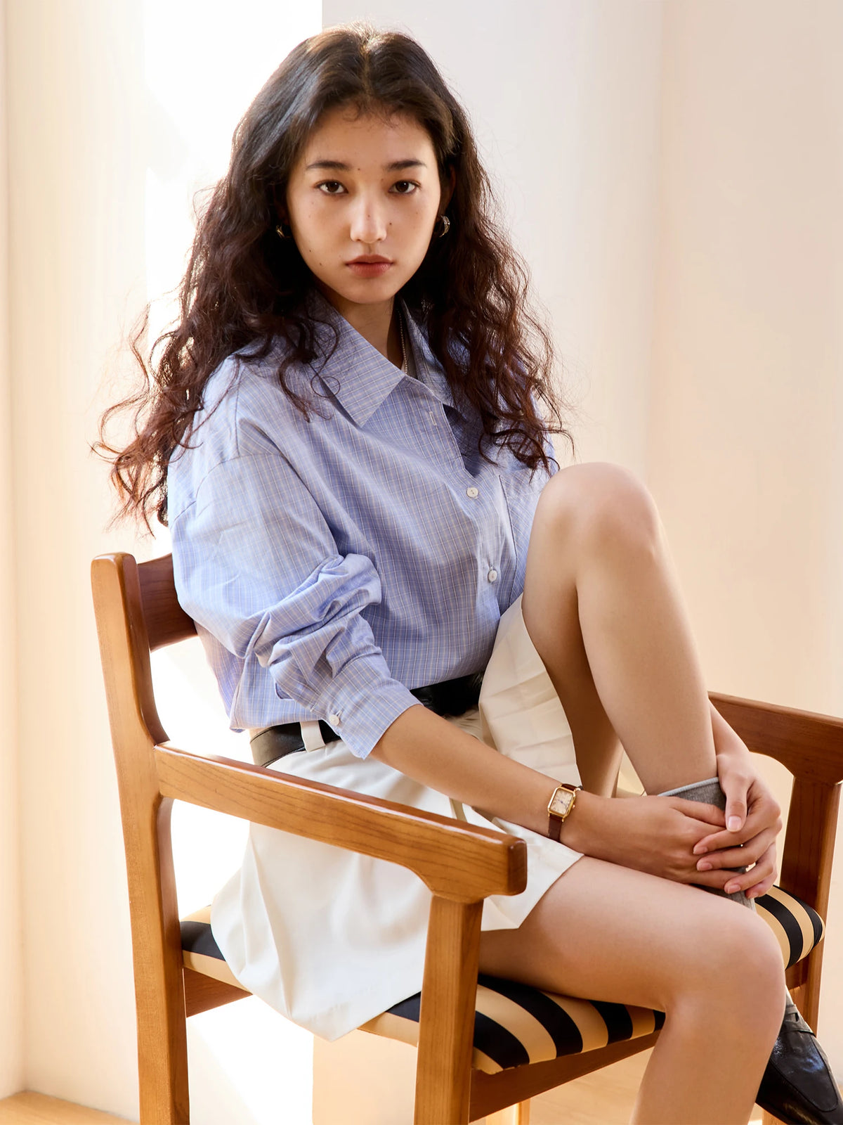 VILZSTUDIOS Plaid Casual Shirt
