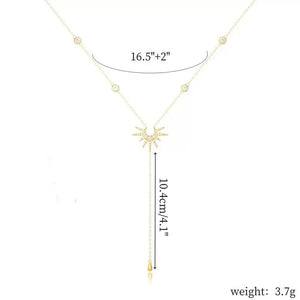 VILZSTUDIOS Fashion Gold Color Y-Shaped Necklace
