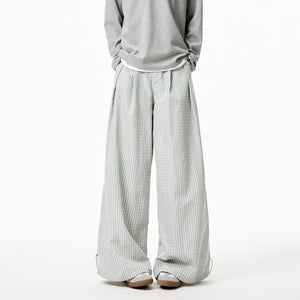 VILZSTUDIOS White Loose Striped Wide Leg Pants