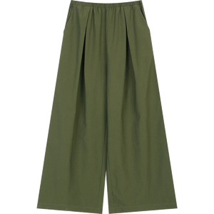 VILZSTUDIOS Solid Loose Wrinkled Straight Leg Pants