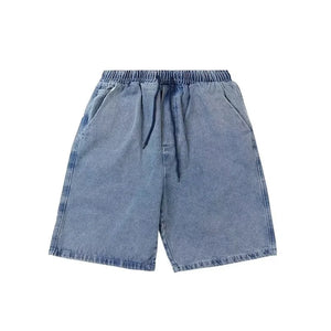 VILZSTUDIOS Blue Oversize Baggy Denim Short