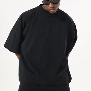 VILZSTUDIOS Heavyweight Distressed Boxy Cropped T-Shirt