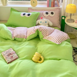 VILZSTUDIOS Vibrant Wondering Eyes Duvet Cover Bedding Set