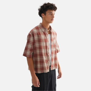 VILZSTUDIOS Viya Checkered Button-Down Shirt