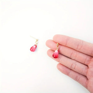 VILZSTUDIOS Vibrant Red Pomegranate Seed Dangle Earring