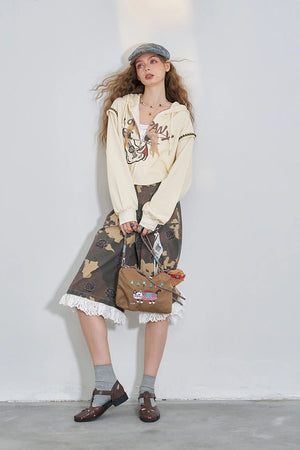 VILZSTUDIOS Original Graphic Cropped Hoodie