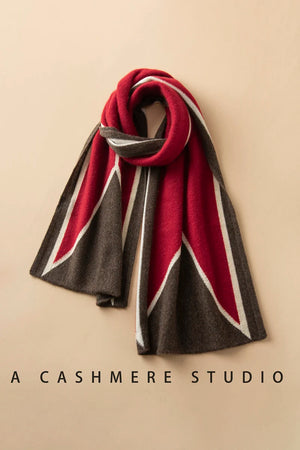 VILZSTUDIOS A-class High-quality 100% Cashmere New Cashmere Scarf 100% Knitted Warm Neck-Protecting High-end Fashion Wild Color in Winter.
