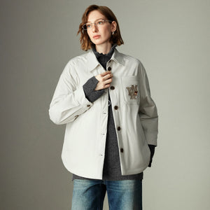 VILZSTUDIOS Cartoon Embroidered Padded Jacket