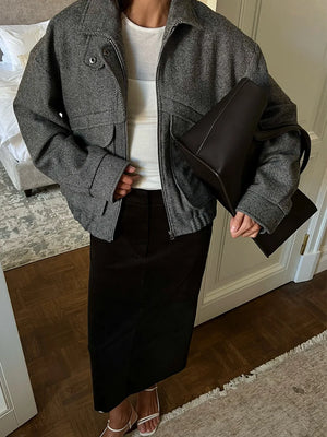 VILZSTUDIOS Retro Chic Zip-Up Jacket