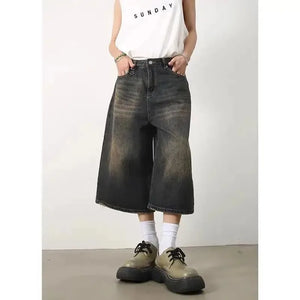 VILZSTUDIOS Dark Washed High Waisted Jorts