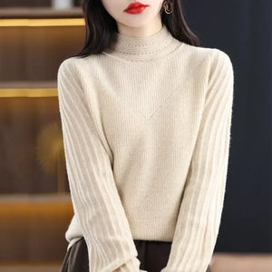 VILZSTUDIOS Cozy Knit High Collar Sweater