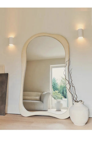 VILZSTUDIOS online celebrity Clothing store Cream Style Dressing Mirror High Definition Hall Bedroom Against The wall Floor-Standing Mirror