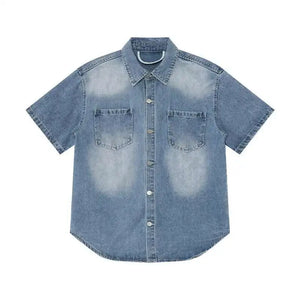 VILZSTUDIOS Denim Loose Two Pieces Set
