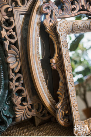 VILZSTUDIOS Huohan retro fake window decoration French wall-mounted mirror floor-to-ceiling fitting entrance living room fireplace mirror B
