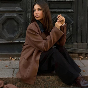 VILZSTUDIOS Oversized Suede Jacket