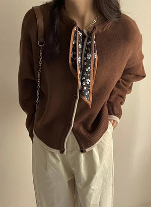 VILZSTUDIOS Ribbon Bow-Tie Cardigan