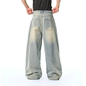VILZSTUDIOS American Wide Leg Vintage Washed Jeans