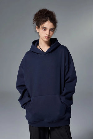 VILZSTUDIOS Premium Minimalist Fleece Solid Color Hoodie