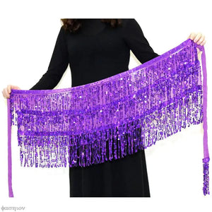 VILZSTUDIOS Glittery Sexy Belly Dance Hip Scarf