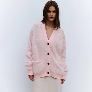 VILZSTUDIOS Soft Mink Velvet Cardigan