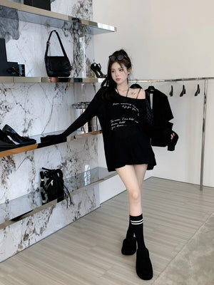 VILZSTUDIOS Sheer Mesh Cover-Up T-Shirt