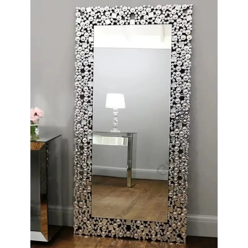 VILZSTUDIOS Wholesale Bedroom Furniture Oversized Wall Mirror Standing Dressing Mirror Modern Hotels Silver / Gold / Brown Mirror 5 Mm