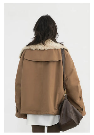 VILZSTUDIOS Chic Loose Retro Cotton Jacket
