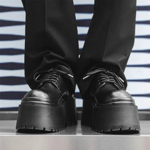 VILZSTUDIOS Trendy Big Head Leather Casual Shoes