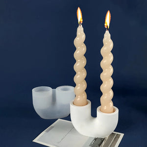 VILZSTUDIOS Modern Silicone Candle Holder Casting Mold